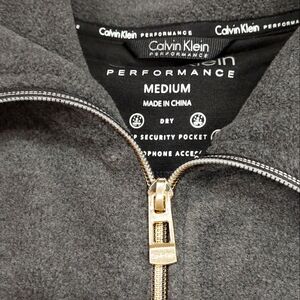 Calvin Klein Zipper Vest | Size Medium | Gray